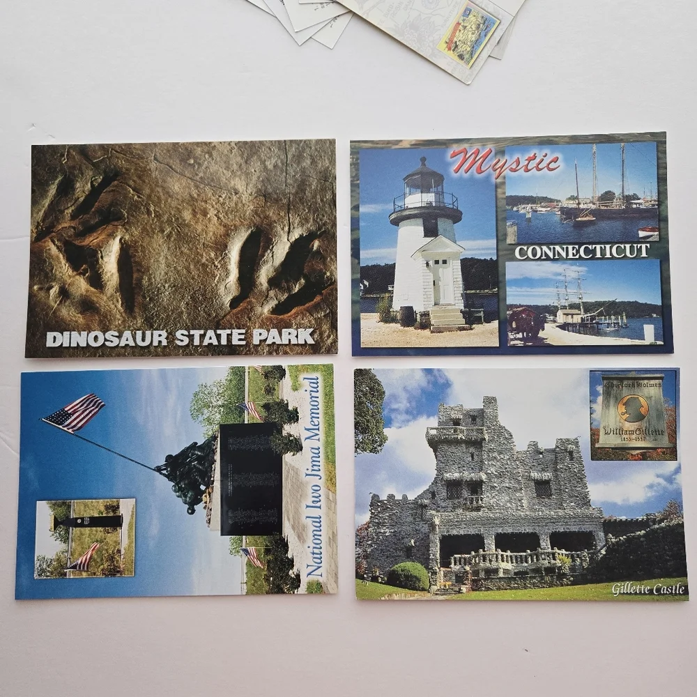 Connecticut Souvenir Postcards Set of 10 Unused NEW Mystic Norwich Hartford #A